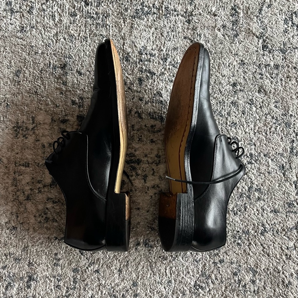 Ermenegildo Zegna Black Oxford Shoes with Glossy Finish - Picture 14 of 15